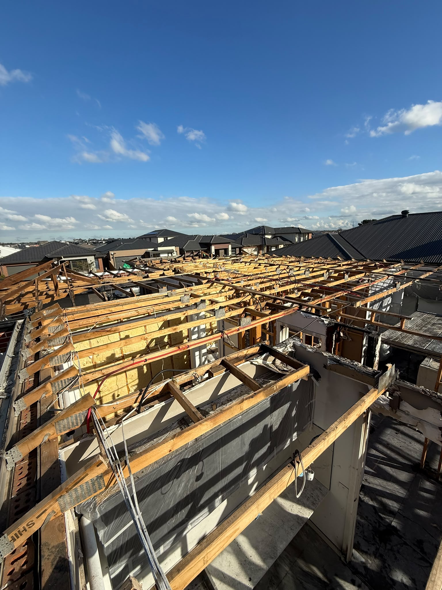 Deanside Fire-Damage Roof & Timber Removal